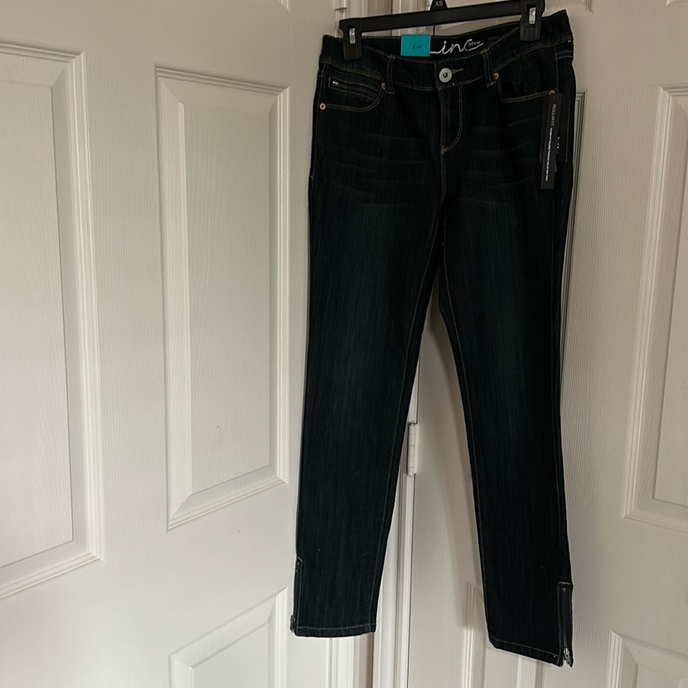 INC denim skinny leg regular fit. Size 4. NWT